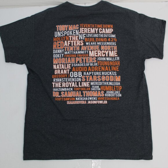 Gildan Other - ATLANTA FEST Christian Music Band's Tour Gray Tshirt Size Large